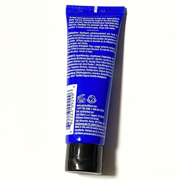 Jack Black turbo body lotion energizing gel moisturizer small travel size - Picture 2 of 4